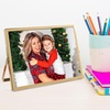image:imageGolden State Art 2 Pack 5x7 Inch Metal Picture Frames Floating Display for 4x6 3x5 Photos with Real Glass and PullOut Easel Stand for Tabletop Display Vertical  Rose GoldLight Gold