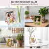 image:imageGolden State Art 2 Pack 5x7 Inch Metal Picture Frames Floating Display for 4x6 3x5 Photos with Real Glass and PullOut Easel Stand for Tabletop Display Vertical  Rose GoldRose Gold