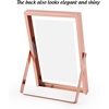 image:imageGolden State Art 2 Pack 5x7 Inch Metal Picture Frames Floating Display for 4x6 3x5 Photos with Real Glass and PullOut Easel Stand for Tabletop Display Vertical  Rose GoldRose Gold
