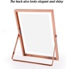 image:imageGolden State Art 2 Pack 5x7 Inch Metal Picture Frames Floating Display for 4x6 3x5 Photos with Real Glass and PullOut Easel Stand for Tabletop Display Vertical  Rose GoldRose Gold