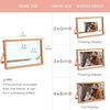 image:imageGolden State Art 2 Pack 5x7 Inch Metal Picture Frames Floating Display for 4x6 3x5 Photos with Real Glass and PullOut Easel Stand for Tabletop Display Vertical  Rose GoldRose Gold
