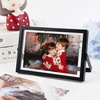 image:imageGolden State Art 2 Pack 5x7 Inch Metal Picture Frames Floating Display for 4x6 3x5 Photos with Real Glass and PullOut Easel Stand for Tabletop Display Vertical  Rose GoldMatte Black