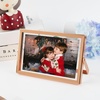 image:imageGolden State Art 2 Pack 5x7 Inch Metal Picture Frames Floating Display for 4x6 3x5 Photos with Real Glass and PullOut Easel Stand for Tabletop Display Vertical  Rose GoldRose Gold