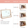 image:imageGolden State Art 2 Pack 5x7 Inch Metal Picture Frames Floating Display for 4x6 3x5 Photos with Real Glass and PullOut Easel Stand for Tabletop Display Vertical  Rose GoldRose Gold