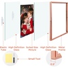 image:imageGolden State Art 2 Pack 5x7 Inch Metal Picture Frames Floating Display for 4x6 3x5 Photos with Real Glass and PullOut Easel Stand for Tabletop Display Vertical  Rose GoldRose Gold