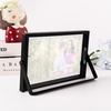image:imageGolden State Art 2 Pack 5x7 Inch Metal Picture Frames Floating Display for 4x6 3x5 Photos with Real Glass and PullOut Easel Stand for Tabletop Display Vertical  Rose GoldMatte Black