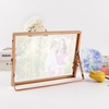 image:imageGolden State Art 2 Pack 5x7 Inch Metal Picture Frames Floating Display for 4x6 3x5 Photos with Real Glass and PullOut Easel Stand for Tabletop Display Vertical  Rose GoldRose Gold