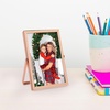 image:imageGolden State Art 2 Pack 5x7 Inch Metal Picture Frames Floating Display for 4x6 3x5 Photos with Real Glass and PullOut Easel Stand for Tabletop Display Vertical  Rose GoldRose Gold