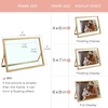 image:imageGolden State Art 2 Pack 5x7 Inch Metal Picture Frames Floating Display for 4x6 3x5 Photos with Real Glass and PullOut Easel Stand for Tabletop Display Vertical  Rose GoldLight Gold