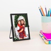image:imageGolden State Art 2 Pack 5x7 Inch Metal Picture Frames Floating Display for 4x6 3x5 Photos with Real Glass and PullOut Easel Stand for Tabletop Display Vertical  Rose GoldMatte Black