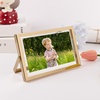 image:imageGolden State Art 2 Pack 5x7 Inch Metal Picture Frames Floating Display for 4x6 3x5 Photos with Real Glass and PullOut Easel Stand for Tabletop Display Vertical  Rose GoldLight Gold
