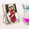 image:imageGolden State Art 2 Pack 5x7 Inch Metal Picture Frames Floating Display for 4x6 3x5 Photos with Real Glass and PullOut Easel Stand for Tabletop Display Vertical  Rose GoldRose Gold