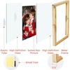image:imageGolden State Art 2 Pack 5x7 Inch Metal Picture Frames Floating Display for 4x6 3x5 Photos with Real Glass and PullOut Easel Stand for Tabletop Display Vertical  Rose GoldLight Gold