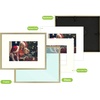 image:imageGolden State Art 2 Pack Gold 5x7 Picture Frame  2 Pack 8x10 Picture Frame  ShatterResistant Glass Aluminum Photo Frame for Wall or Tabletop Display