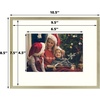 image:imageGolden State Art 2 Pack Gold 5x7 Picture Frame  2 Pack 8x10 Picture Frame  ShatterResistant Glass Aluminum Photo Frame for Wall or Tabletop Display
