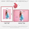 image:imageGolden State Art 2Pack 8x10 Aluminum Picture Frames with 5x7 Mat  Pink Metal Photo Frames ShatterResistant Plexiglass Wall Mountable for Home amp Office Decor Horizontal or Vertical DisplayPink