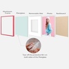 image:imageGolden State Art 2Pack 8x10 Aluminum Picture Frames with 5x7 Mat  Pink Metal Photo Frames ShatterResistant Plexiglass Wall Mountable for Home amp Office Decor Horizontal or Vertical DisplayPink