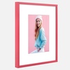 image:imageGolden State Art 2Pack 8x10 Aluminum Picture Frames with 5x7 Mat  Pink Metal Photo Frames ShatterResistant Plexiglass Wall Mountable for Home amp Office Decor Horizontal or Vertical DisplayPink