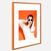 image:imageGolden State Art 2Pack 8x10 Aluminum Picture Frames with 5x7 Mat  Pink Metal Photo Frames ShatterResistant Plexiglass Wall Mountable for Home amp Office Decor Horizontal or Vertical DisplayOrange