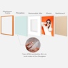 image:imageGolden State Art 2Pack 8x10 Aluminum Picture Frames with 5x7 Mat  Pink Metal Photo Frames ShatterResistant Plexiglass Wall Mountable for Home amp Office Decor Horizontal or Vertical DisplayOrange