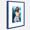 image:imageGolden State Art 2Pack 8x10 Aluminum Picture Frames with 5x7 Mat  Pink Metal Photo Frames ShatterResistant Plexiglass Wall Mountable for Home amp Office Decor Horizontal or Vertical DisplayBlue
