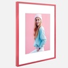 image:imageGolden State Art 2Pack 8x10 Aluminum Picture Frames with 5x7 Mat  Pink Metal Photo Frames ShatterResistant Plexiglass Wall Mountable for Home amp Office Decor Horizontal or Vertical DisplayPink