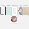 image:imageGolden State Art 2Pack 8x10 Aluminum Picture Frames with 5x7 Mat  Pink Metal Photo Frames ShatterResistant Plexiglass Wall Mountable for Home amp Office Decor Horizontal or Vertical DisplayBlack