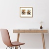 image:imageGolden State Art 4x6 Aluminum Collage Frame Displays 6x4 Pictures With 2 Openings Mat or One 8x10 Photo Real Glass PortraitLandscape WallTabletop Display Gold 1 PackBronze