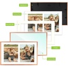 image:imageGolden State Art 4x6 Aluminum Collage Frame Displays 6x4 Pictures With 2 Openings Mat or One 8x10 Photo Real Glass PortraitLandscape WallTabletop Display Gold 1 PackRose Gold