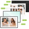 image:imageGolden State Art 4x6 Aluminum Collage Frame Displays 6x4 Pictures With 2 Openings Mat or One 8x10 Photo Real Glass PortraitLandscape WallTabletop Display Gold 1 PackBlack