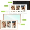image:imageGolden State Art 4x6 Aluminum Collage Frame Displays 6x4 Pictures With 2 Openings Mat or One 8x10 Photo Real Glass PortraitLandscape WallTabletop Display Gold 1 PackRose Gold