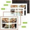 image:imageGolden State Art 4x6 Aluminum Collage Frame Displays 6x4 Pictures With 2 Openings Mat or One 8x10 Photo Real Glass PortraitLandscape WallTabletop Display Gold 1 PackRose Gold