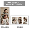 image:imageGolden State Art 4x6 Aluminum Collage Frame Displays 6x4 Pictures With 2 Openings Mat or One 8x10 Photo Real Glass PortraitLandscape WallTabletop Display Gold 1 PackSilver