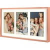 image:imageGolden State Art 4x6 Aluminum Collage Frame Displays 6x4 Pictures With 2 Openings Mat or One 8x10 Photo Real Glass PortraitLandscape WallTabletop Display Gold 1 PackRose Gold