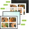 image:imageGolden State Art 4x6 Aluminum Collage Frame Displays 6x4 Pictures With 2 Openings Mat or One 8x10 Photo Real Glass PortraitLandscape WallTabletop Display Gold 1 PackBlack