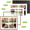 image:imageGolden State Art 4x6 Aluminum Collage Frame Displays 6x4 Pictures With 2 Openings Mat or One 8x10 Photo Real Glass PortraitLandscape WallTabletop Display Gold 1 PackBronze
