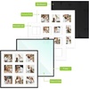 image:imageGolden State Art 4x6 Aluminum Collage Frame Displays 6x4 Pictures With 2 Openings Mat or One 8x10 Photo Real Glass PortraitLandscape WallTabletop Display Gold 1 PackBlack