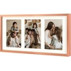image:imageGolden State Art 4x6 Aluminum Collage Frame Displays 6x4 Pictures With 2 Openings Mat or One 8x10 Photo Real Glass PortraitLandscape WallTabletop Display Gold 1 PackRose Gold
