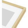 image:imageGolden State Art 4x6 Aluminum Collage Frame Displays 6x4 Pictures With 2 Openings Mat or One 8x10 Photo Real Glass PortraitLandscape WallTabletop Display Gold 1 PackGold