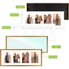 image:imageGolden State Art 4x6 Aluminum Collage Frame Displays 6x4 Pictures With 2 Openings Mat or One 8x10 Photo Real Glass PortraitLandscape WallTabletop Display Gold 1 PackBronze