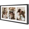 image:imageGolden State Art 4x6 Aluminum Collage Frame Displays 6x4 Pictures With 2 Openings Mat or One 8x10 Photo Real Glass PortraitLandscape WallTabletop Display Gold 1 PackBlack