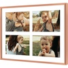 image:imageGolden State Art 4x6 Aluminum Collage Frame Displays 6x4 Pictures With 2 Openings Mat or One 8x10 Photo Real Glass PortraitLandscape WallTabletop Display Gold 1 PackRose Gold