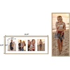 image:imageGolden State Art 4x6 Aluminum Collage Frame Displays 6x4 Pictures With 2 Openings Mat or One 8x10 Photo Real Glass PortraitLandscape WallTabletop Display Gold 1 PackGold