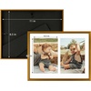 image:imageGolden State Art 4x6 Aluminum Collage Frame Displays 6x4 Pictures With 2 Openings Mat or One 8x10 Photo Real Glass PortraitLandscape WallTabletop Display Gold 1 PackBronze