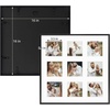 image:imageGolden State Art 4x6 Aluminum Collage Frame Displays 6x4 Pictures With 2 Openings Mat or One 8x10 Photo Real Glass PortraitLandscape WallTabletop Display Gold 1 PackBlack