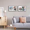 image:imageGolden State Art 4x6 Aluminum Collage Frame Displays 6x4 Pictures With 2 Openings Mat or One 8x10 Photo Real Glass PortraitLandscape WallTabletop Display Gold 1 PackBlack