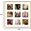 image:imageGolden State Art 4x6 Aluminum Collage Frame Displays 6x4 Pictures With 2 Openings Mat or One 8x10 Photo Real Glass PortraitLandscape WallTabletop Display Gold 1 PackGold
