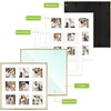 image:imageGolden State Art 4x6 Aluminum Collage Frame Displays 6x4 Pictures With 2 Openings Mat or One 8x10 Photo Real Glass PortraitLandscape WallTabletop Display Gold 1 PackGold