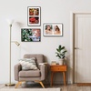 image:imageGolden State Art 4x6 Aluminum Collage Frame Displays 6x4 Pictures With 2 Openings Mat or One 8x10 Photo Real Glass PortraitLandscape WallTabletop Display Gold 1 PackBlack