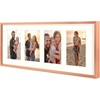 image:imageGolden State Art 4x6 Aluminum Collage Frame Displays 6x4 Pictures With 2 Openings Mat or One 8x10 Photo Real Glass PortraitLandscape WallTabletop Display Gold 1 PackRose Gold